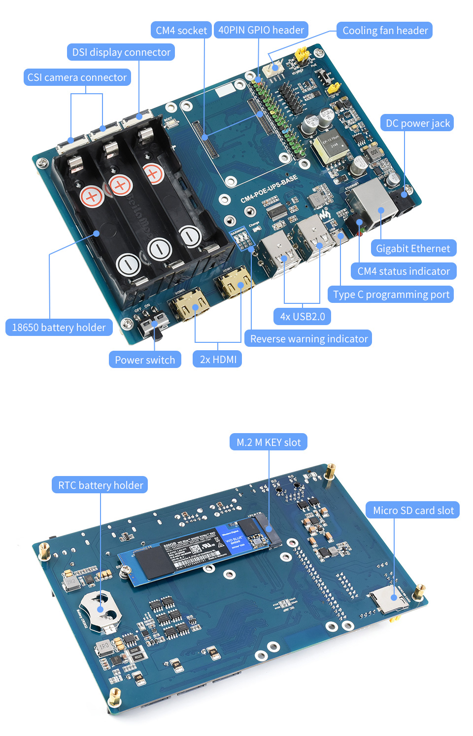 DeskPi Lite - A Raspberry Pi 4 enclosure with full HDMI ports, two extra  USB ports - CNX Software