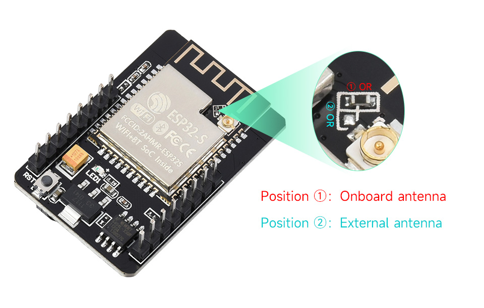 ESP32-CAM, Camera Module Based On ESP32, OV2640 Camera and ESP32-CAM-MB  adapter Included 