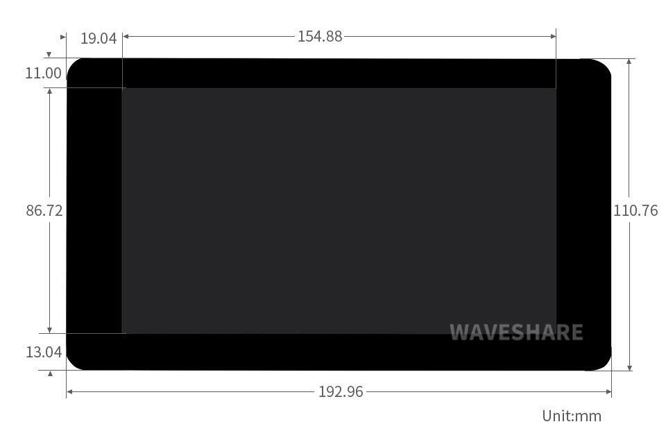 Waveshare 20429 - 1024×600 DSI display – SmartiPi