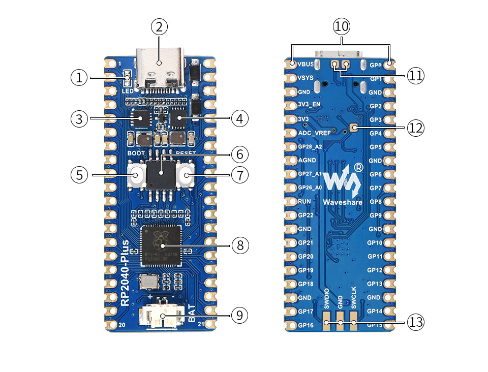 RP2040-Zero Pico-Like MCU Board Based On Raspberry Pi Microcontroller RP2040  NEW