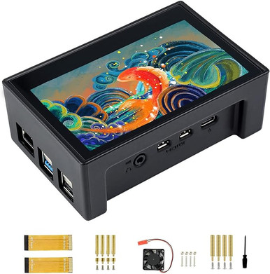 4.3inch Capacitive Touch Display for Raspberry Pi 4B, with Case