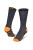 Work Socks  SK1 (5 PACK)
Black jersey knit sock with rib accents, neon orange heel and toe detail with black and neon orange arch accentuation.