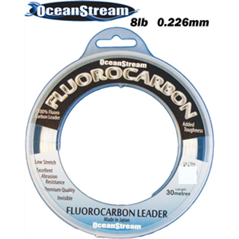Ocean Stream Flurocarbon Leader 8lb 30m