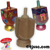 Wooden Dreidel + Dreidel Base for Decoration Hanukkah arts and craft project