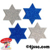 Star of David Glittering Foam Shapes