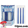 Deluxe Tapered Blue and White Candles