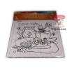 Shana Tova B & W Inlay Puzzle for Coloring for Rosh HaShanah in pack