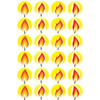 Chanukah Flames Stickers