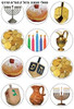Chanukah Symbols Stickers