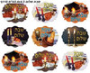 Oval Shabbat Shalom Stickers