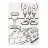 Shabbat Canvas Art Kit with Paints & Brush