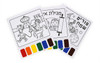 6 Purim "Dip & Paint" Sheets with 1 Paint Brush