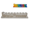 Chanukah Arts & Crafts Menorah - Gelt & Dreidels Design