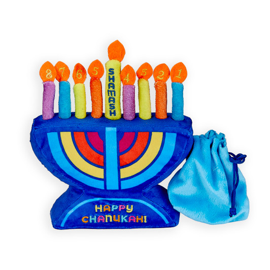 My Plush Menorah Set