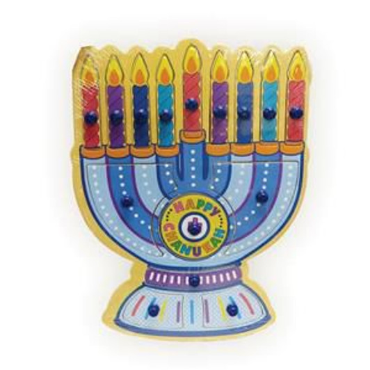 Chanukah Menorah Wooden Peg Puzzle