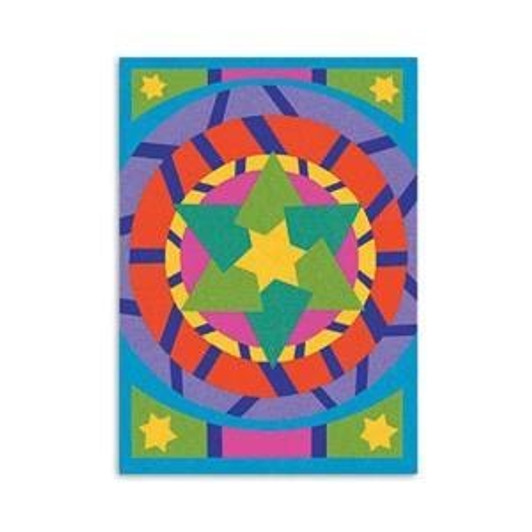 Star of David Sand Art SINGLE Board with Sand