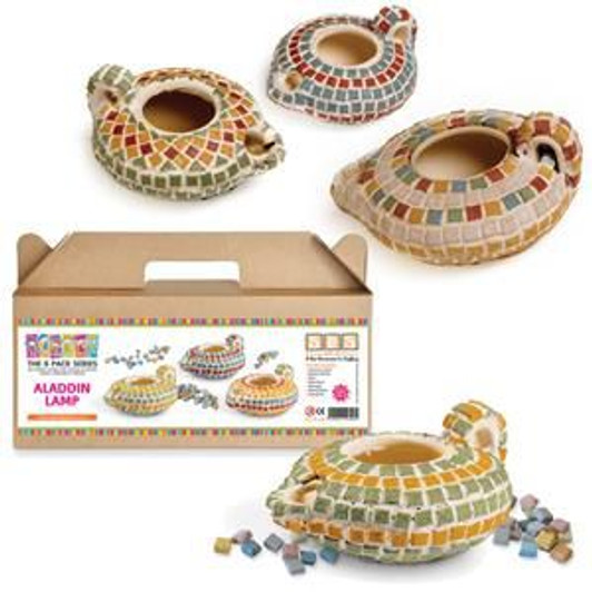 Cermaic Oil Lamp Kit with Mosaic Stones
