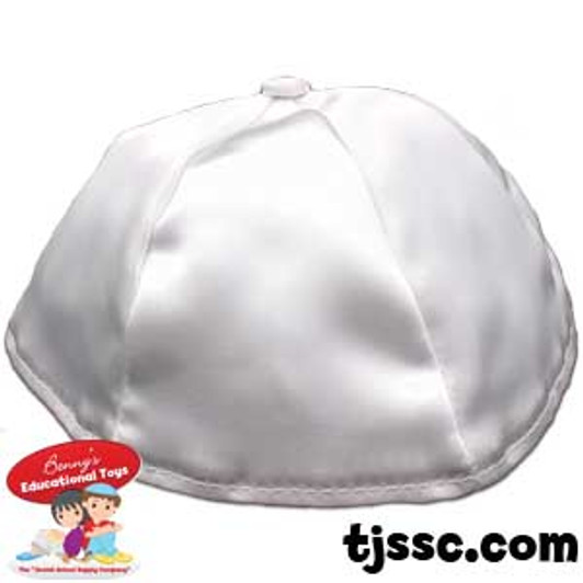 Dozen White Satin Lined Yarmukles (Kippahs)