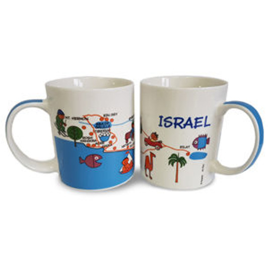 Modern and beautiful Israel map mug Modern and beautiful Israel map mug