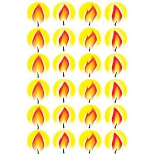 Chanukah Flames Stickers