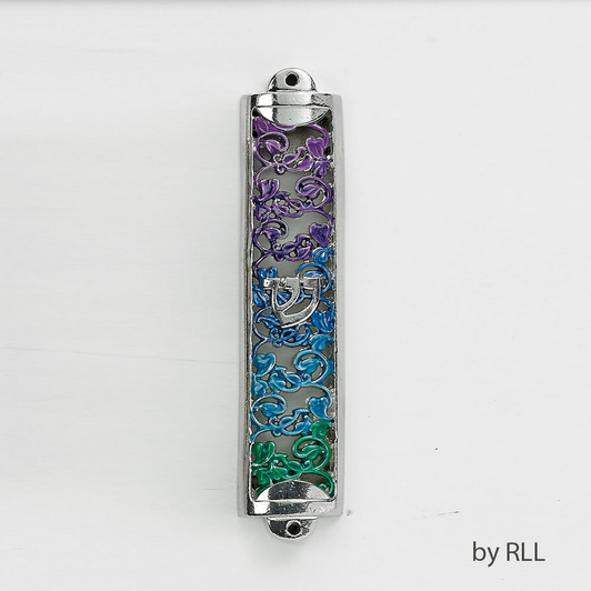 Gradient Filigree Enamel Mezuzah
