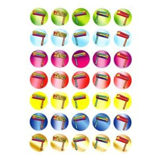 Purim Graggers Stickers Purim Graggers Stickers