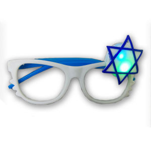 Israel Party Novelty Glasses with LED Flashing Light