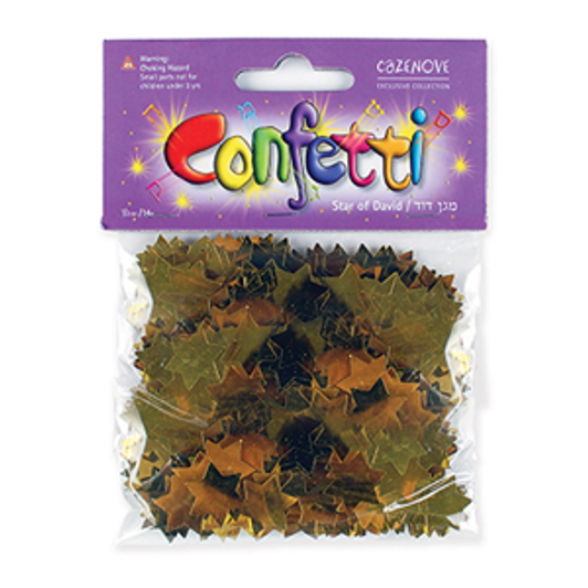 Star of David Gold Confetti