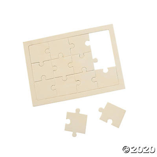 SINGLE Unfinished Wood DIY 5" x 7" Puzzle