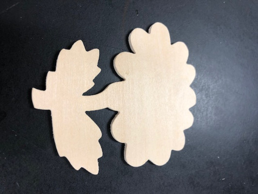 Wooden Full Flower for decoration SINGLE