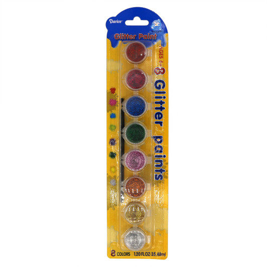 Acrylic Paint Pots - Glitter Paint - 8 Colors Acrylic Paint Pots - Glitter Paint - 8 Colors