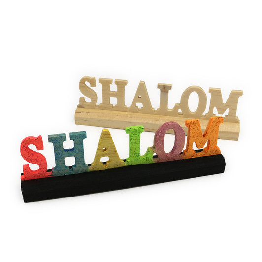 Shalom Wooden Craft Project without Pains & Brush