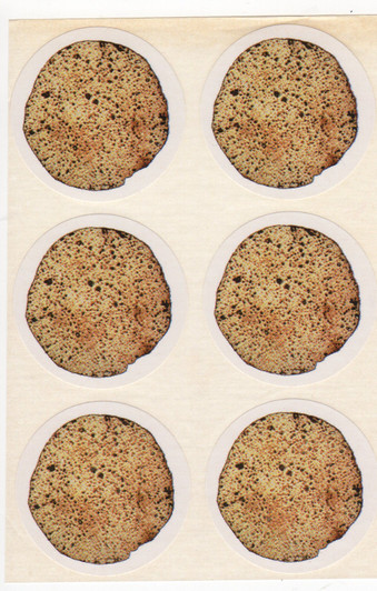 Matzah Stickers (Matzah Size 1.75" 6 Stickers in a Sheet Matzah Stickers (Matzah Size 1.75" 6 Stickers in a Sheet