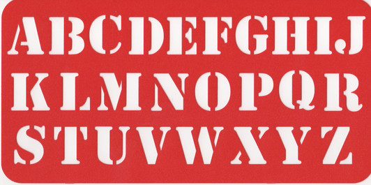 Soft A-Z Stencil Soft A-Z Stencil