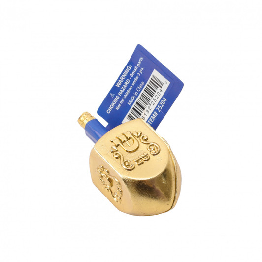 10 Gold Medium Plastic Chanukah Dreidel (1.5") 10 Gold Medium Plastic Chanukah Dreidel (1.5")
