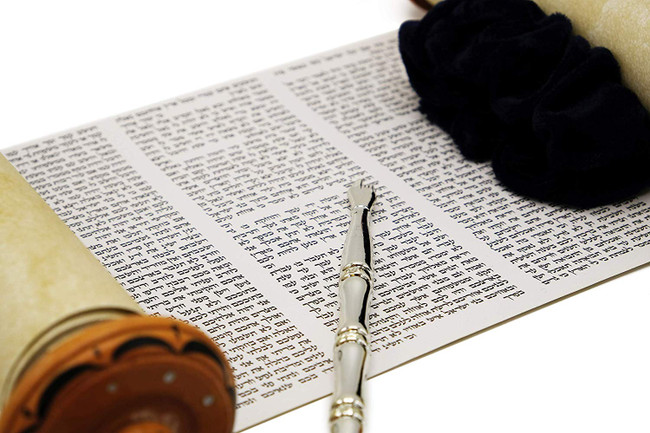 Children's Torah Scroll Open
