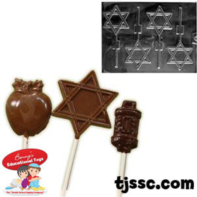 Star of Lollipop Chocolate Molds