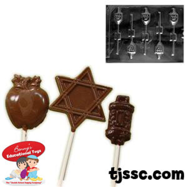 Lollipop Dreidels Chocolate Molds