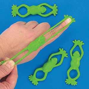 Vinyl Stretchable Flying Frogs