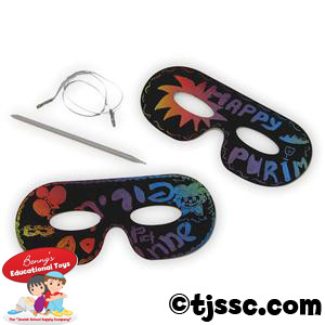 Magic Scratch Masks Purim Art & Craft Projects