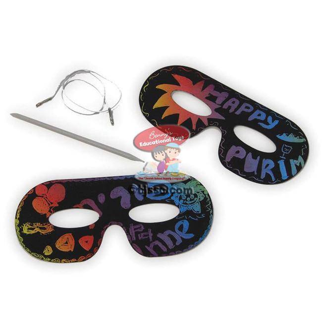 Magic Scratch Masks Purim Art & Craft Projects