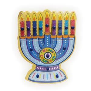 Chanukah Menorah Wooden Peg Puzzle
