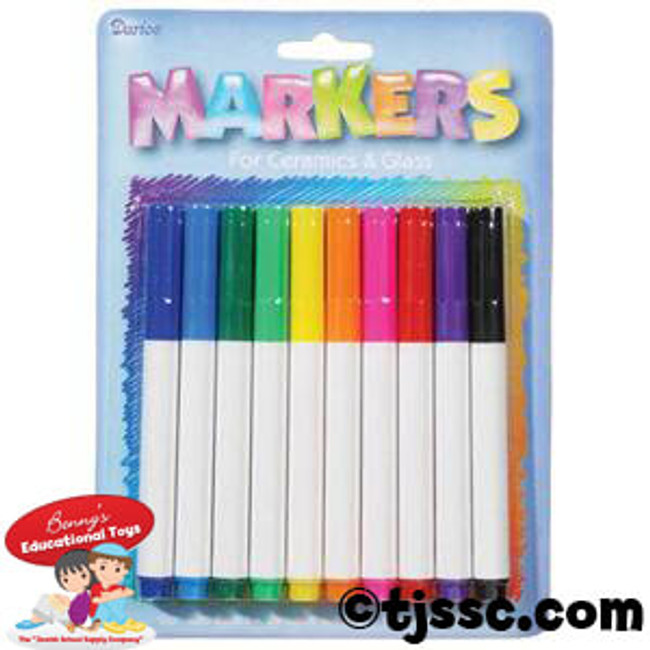 Glass and Ceramic Marker Set - Assorted Colors