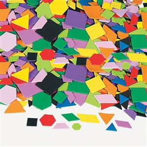 Mosaic Geometric Self-Adhesive Foam Shapes