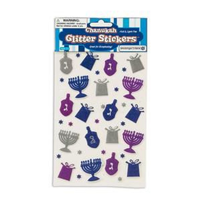 Hanukkah (Chanukah) Glitter Stickers