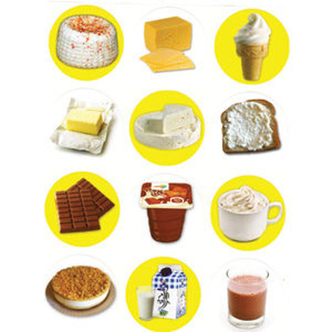 Milk Products Stickers - 1 Sheet