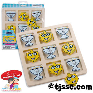 Chanukah Tic-Tac-Toe made of Wood