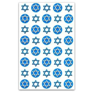 "Magen David" Star of David Stickers