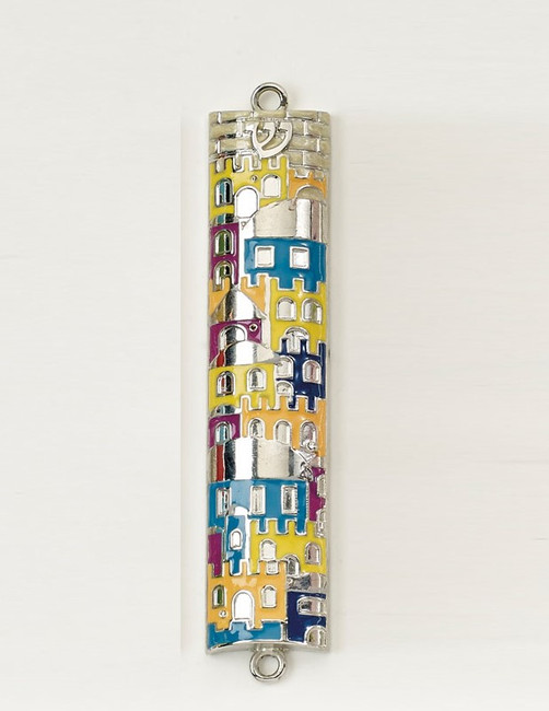 Jerusalem Enameled Mezuzah