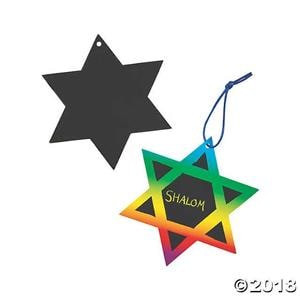 Star of David Scratch Art